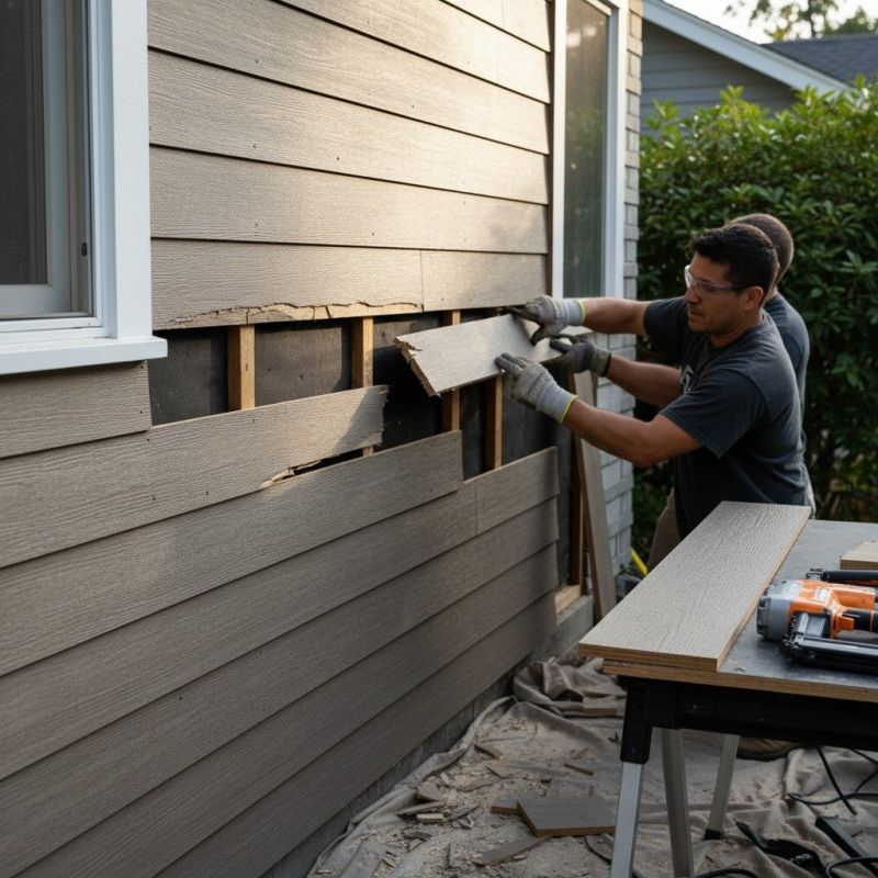 Damaged Siding Repair